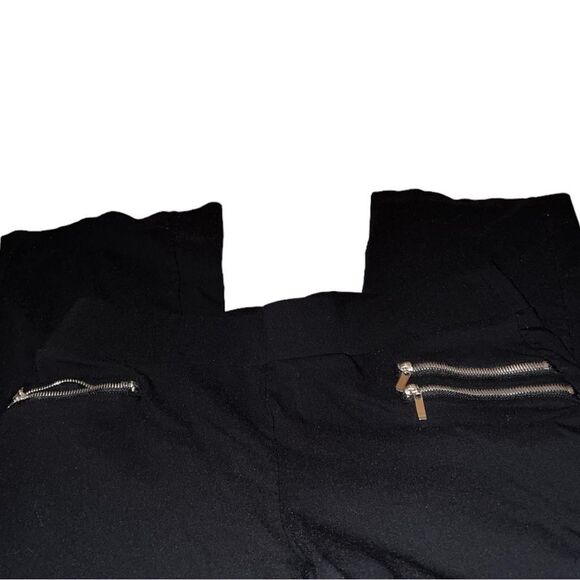 Inno brand black stretchy boot cut pull on slacks. New - Picture 4 of 7